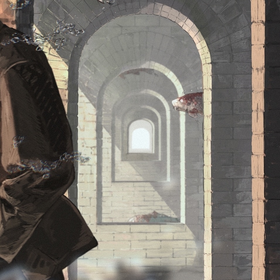 複製画(A3)「すいすい」