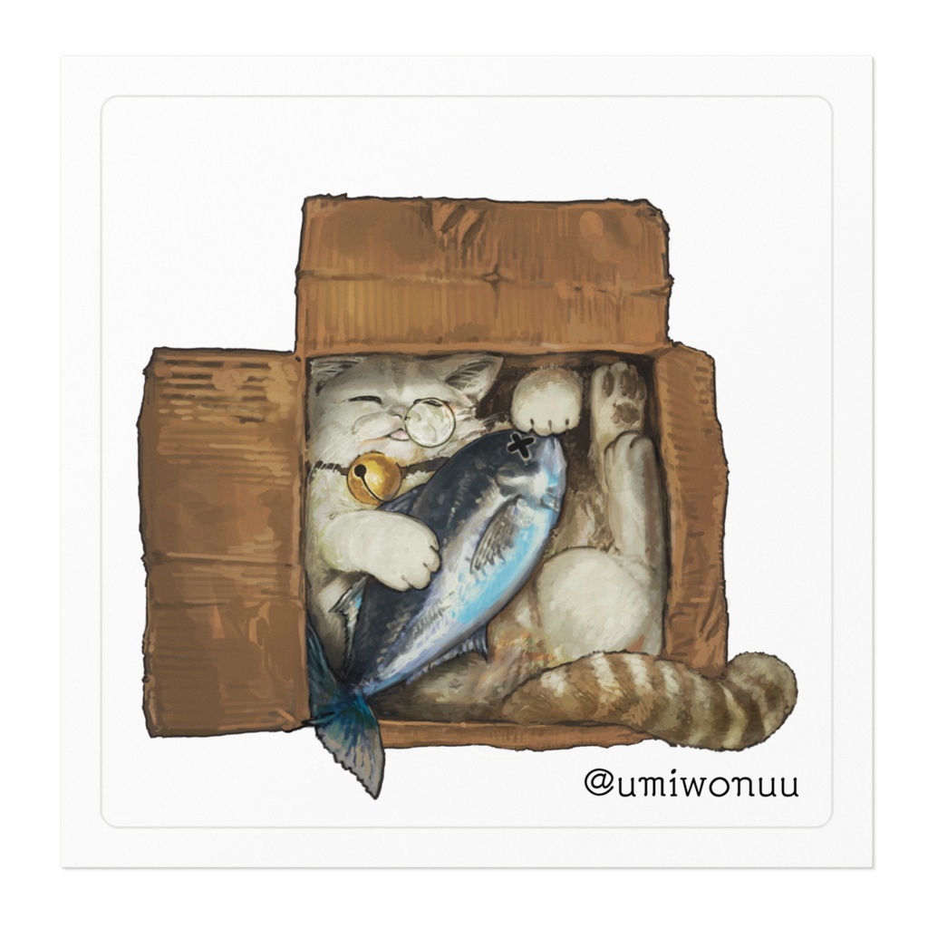 ステッカー「昼寝」