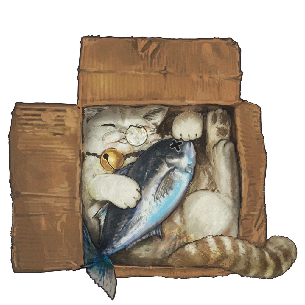 トートバッグ(M)「昼寝」