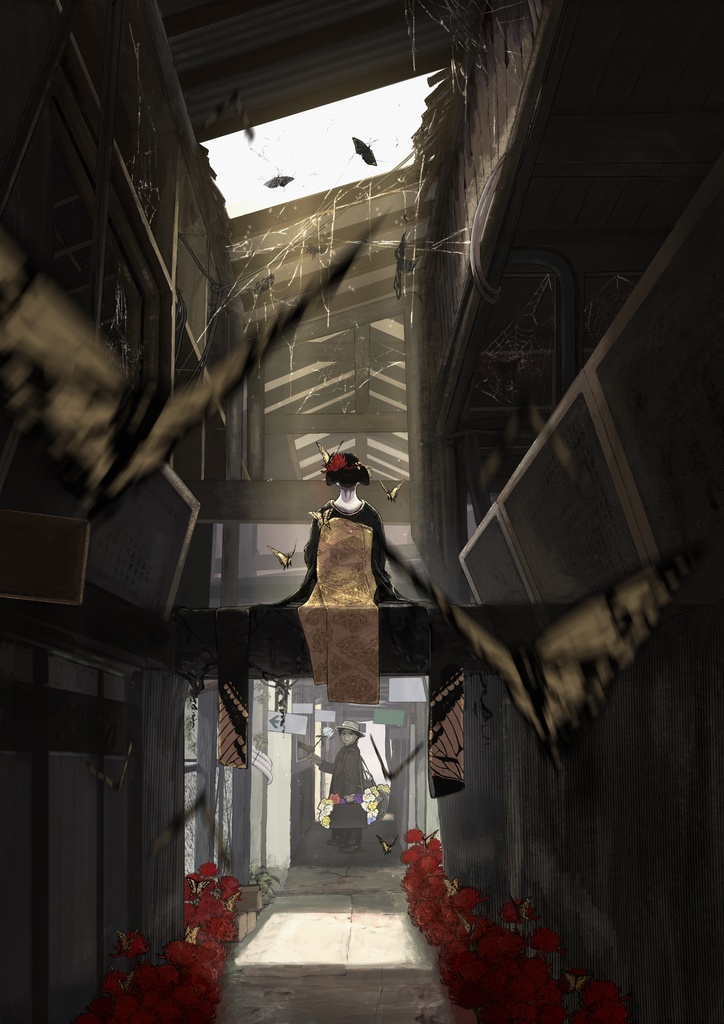 複製画（A3）「彼岸」