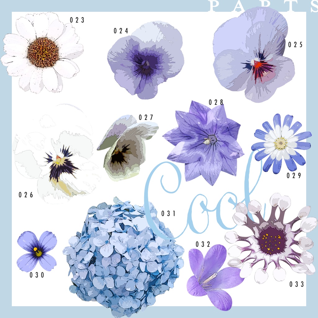 同人誌用素材セット1Flower