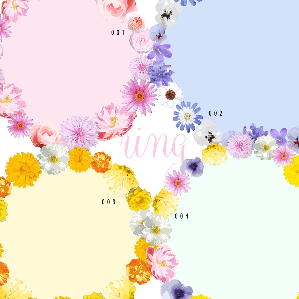 同人誌用素材セット1Flower