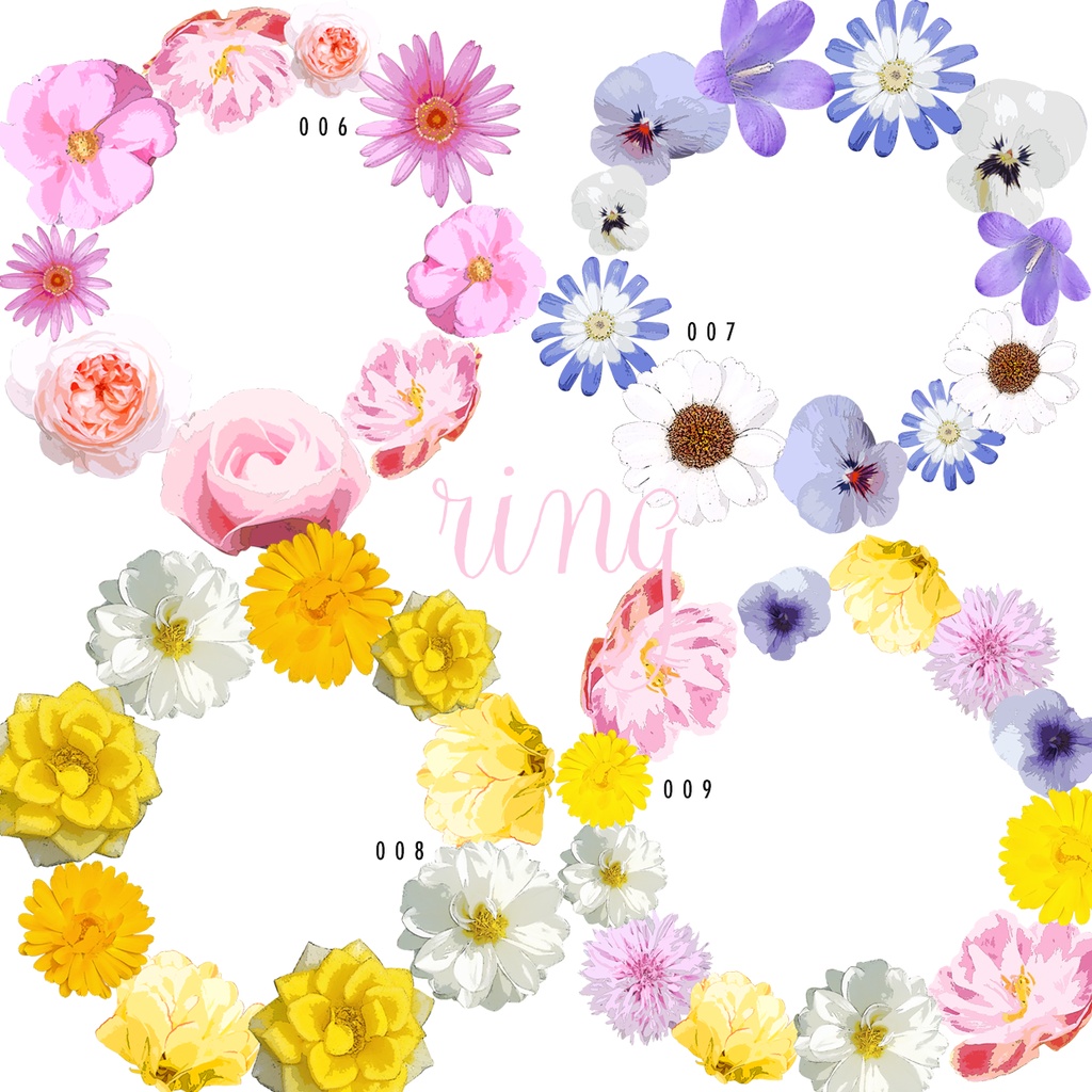 同人誌用素材セット1Flower