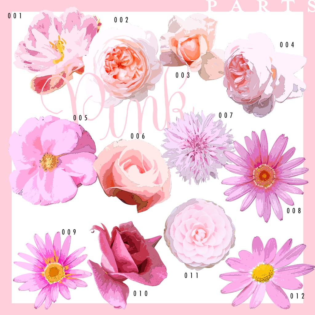 同人誌用素材セット1Flower