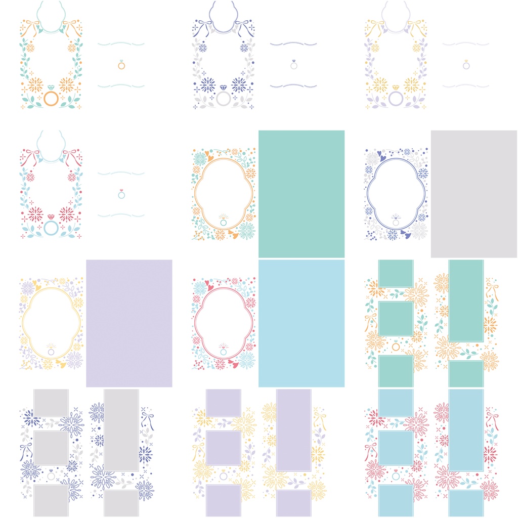 同人誌用素材セット2Wedding