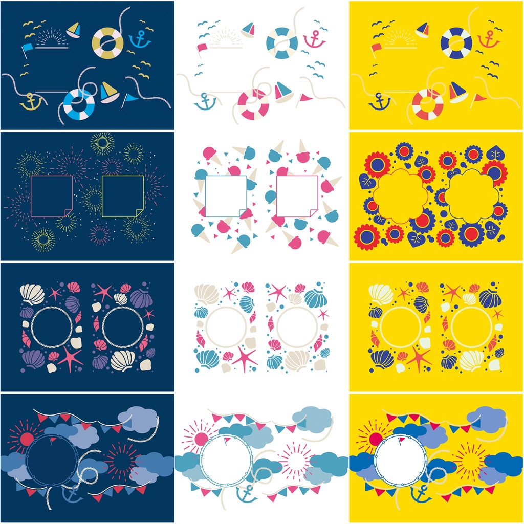 同人誌用素材セット3Summer