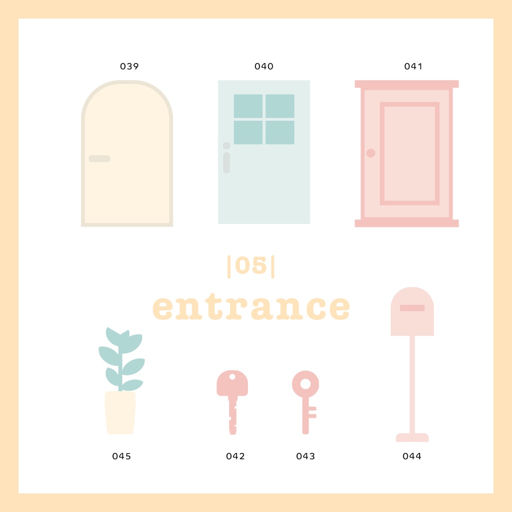 同人誌用素材セット4Room