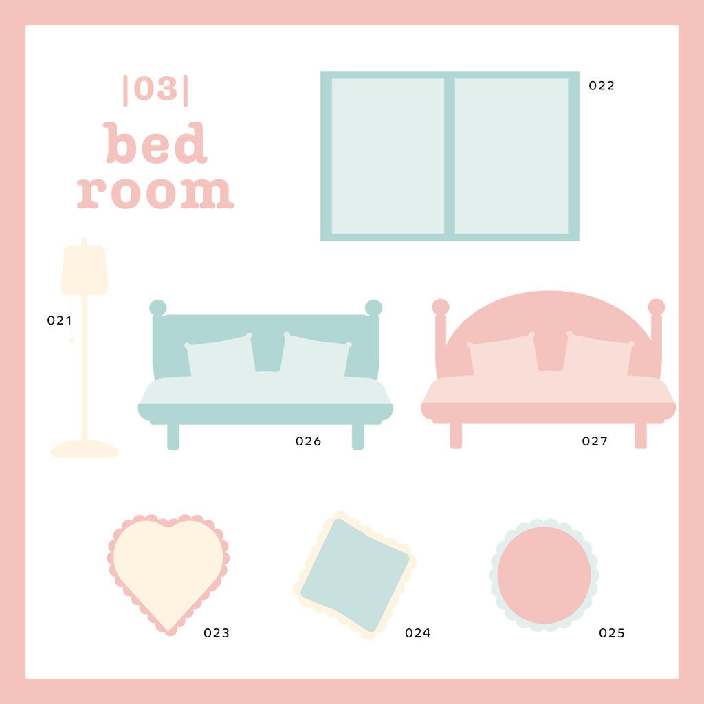 同人誌用素材セット4Room