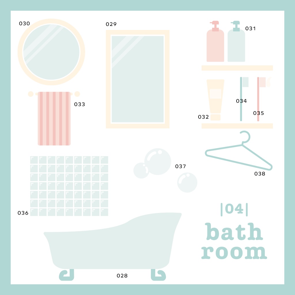 同人誌用素材セット4Room