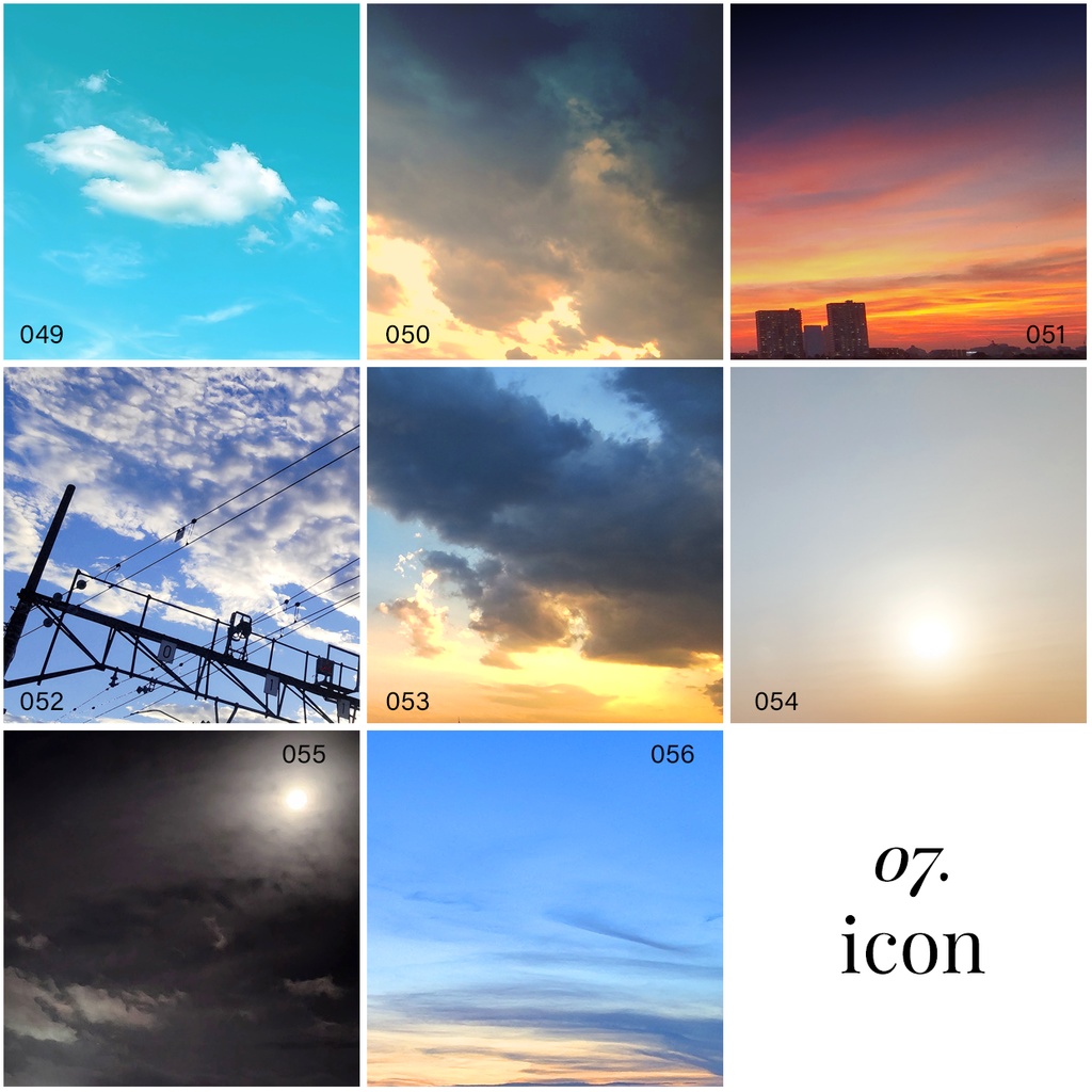 同人誌用素材セット5Sky