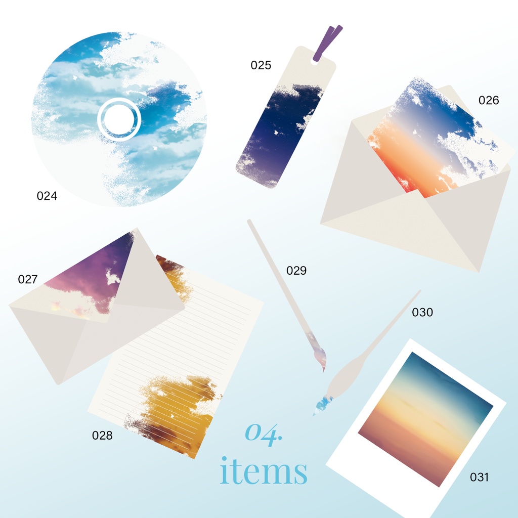 同人誌用素材セット5Sky