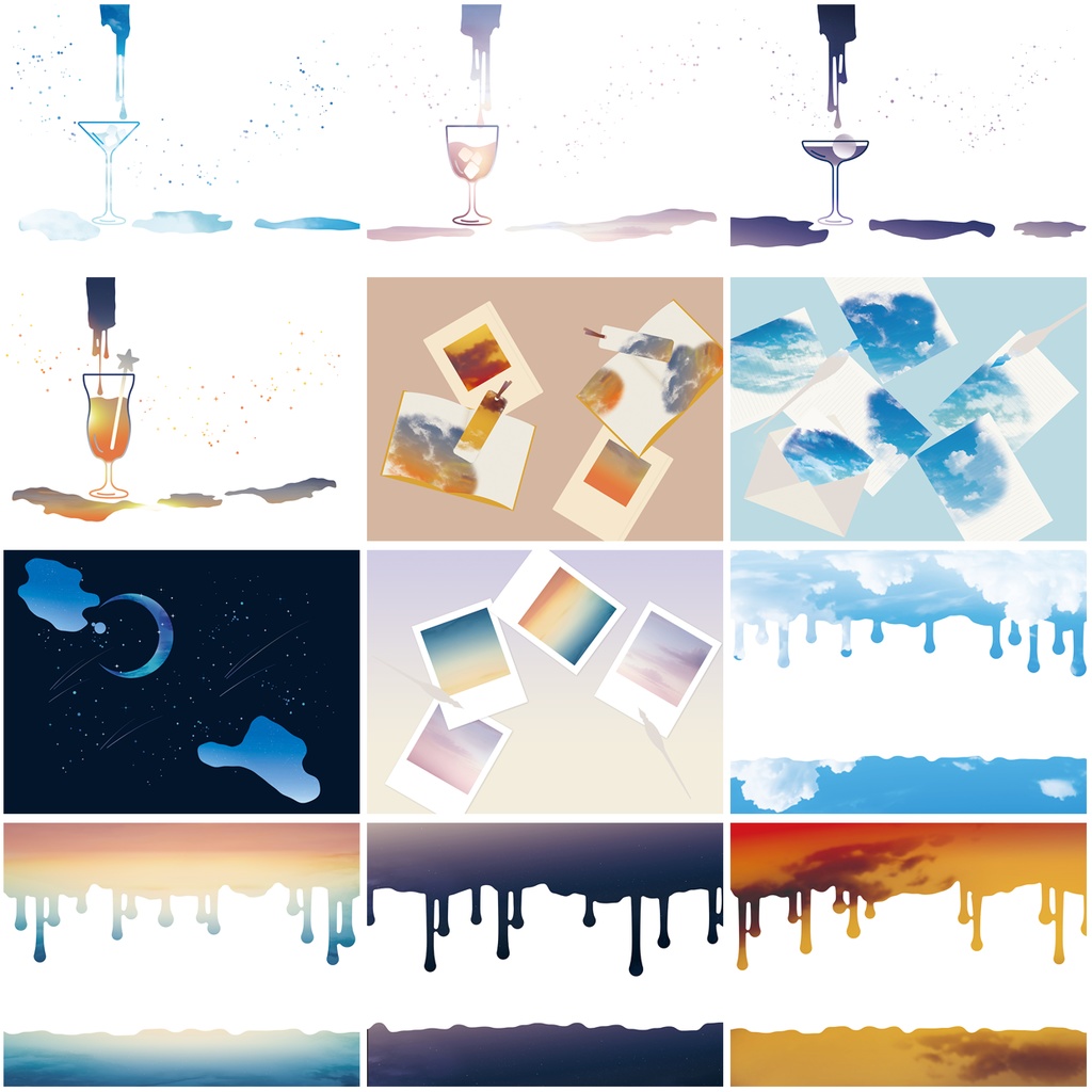 同人誌用素材セット5Sky