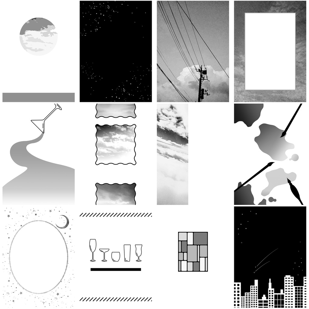 同人誌用素材セット5Sky