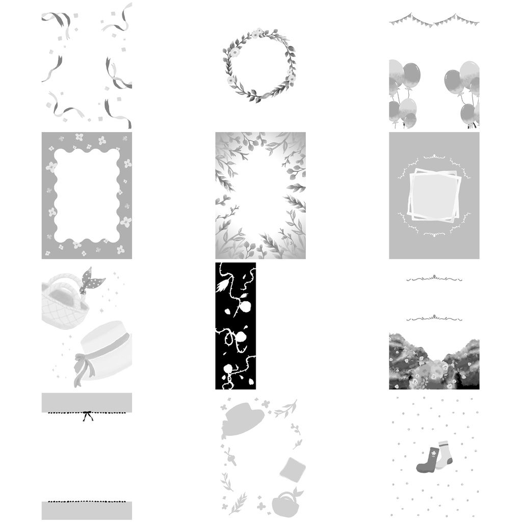 同人誌用素材セット6Garden