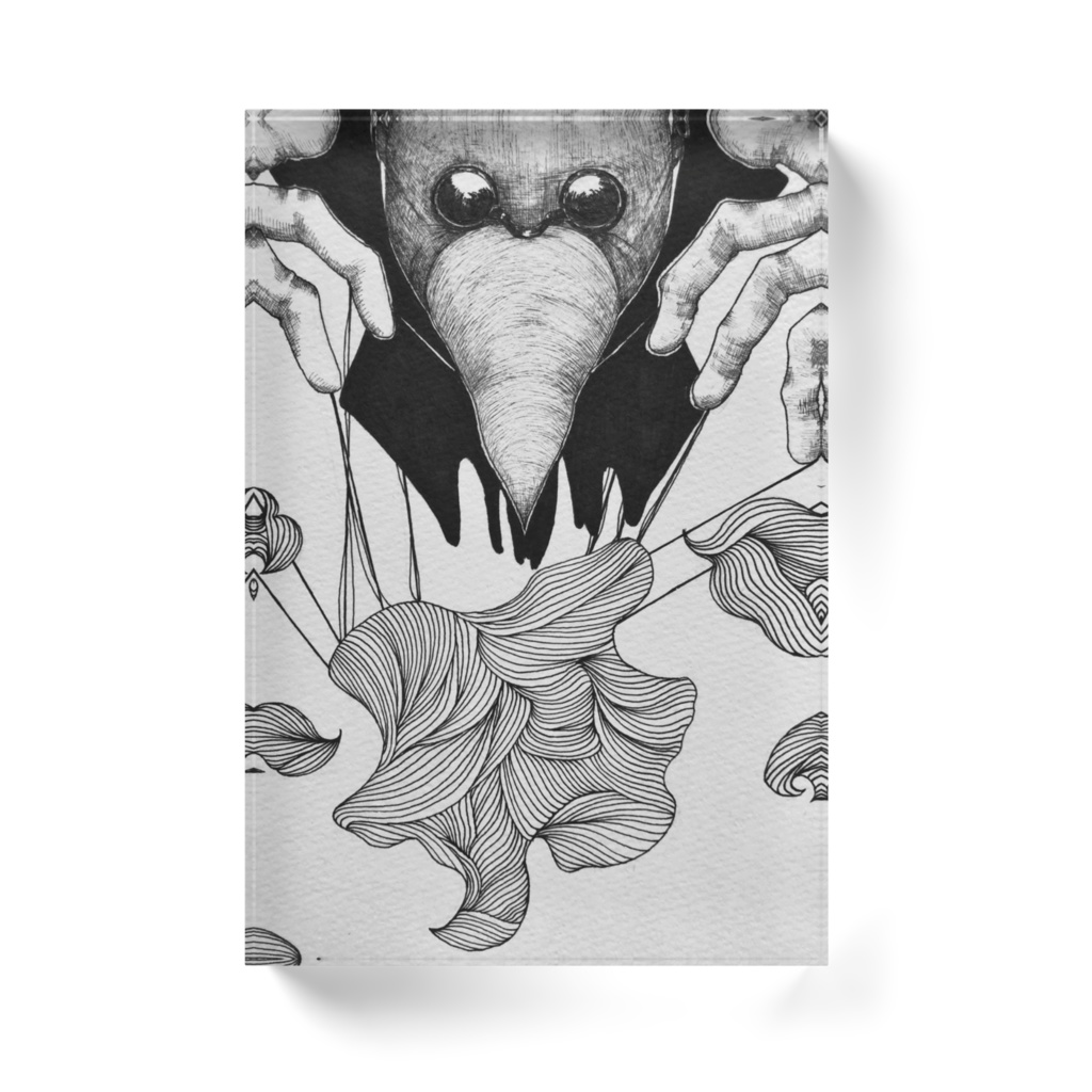 Bes ペン画 アクリルブロック