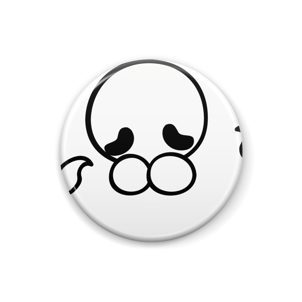 可愛いお顔の缶バッジ