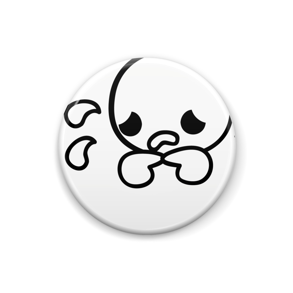 可愛いお顔の缶バッジ