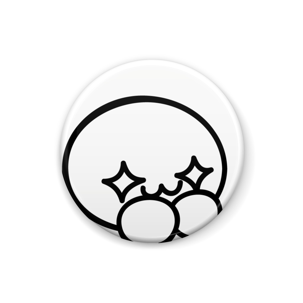 可愛いお顔の缶バッジ