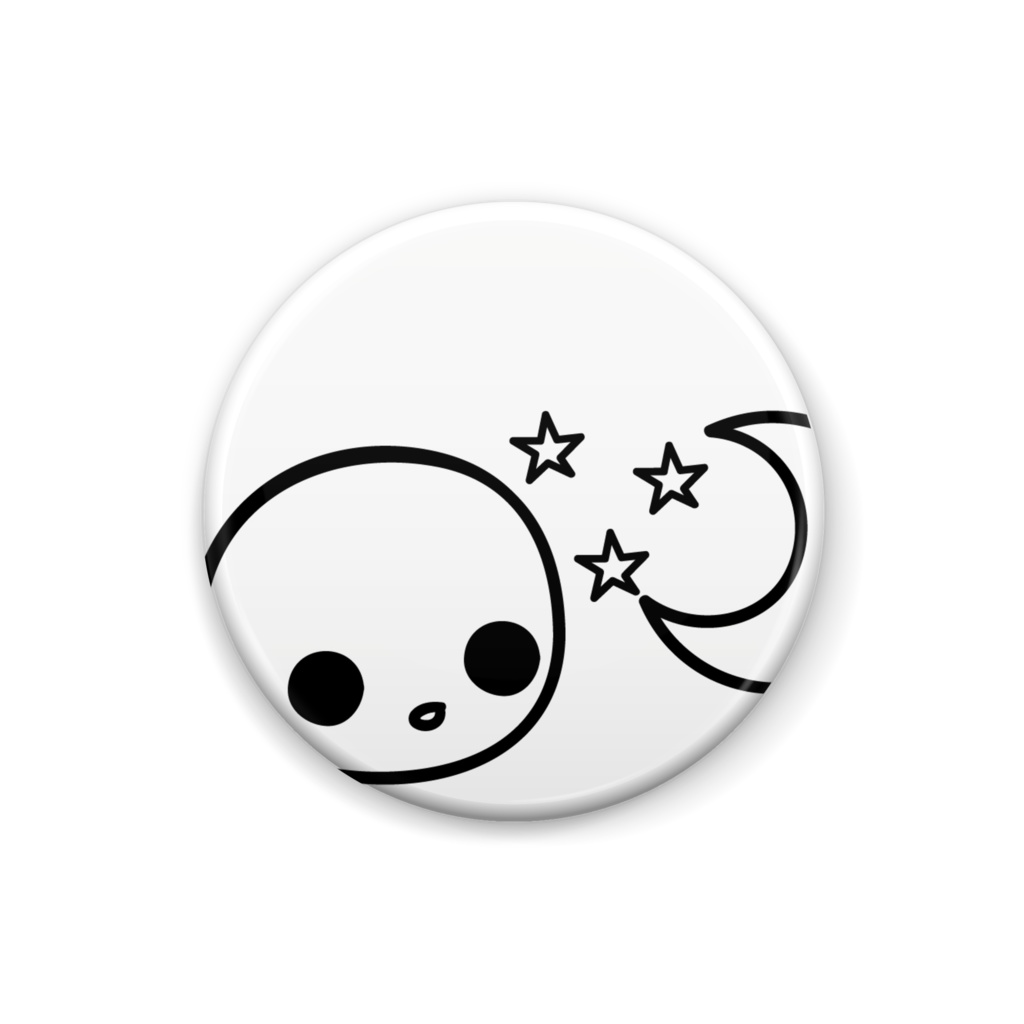 可愛いお顔の缶バッジ