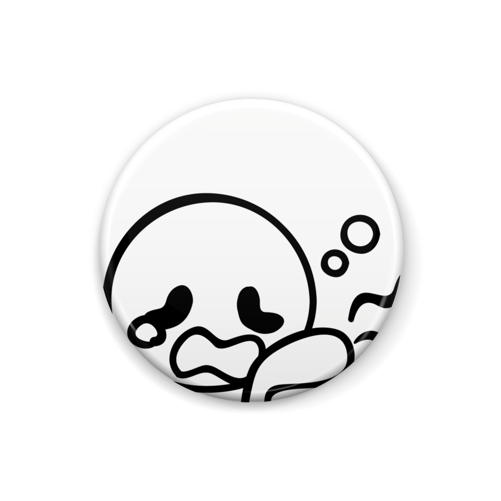 可愛いお顔の缶バッジ