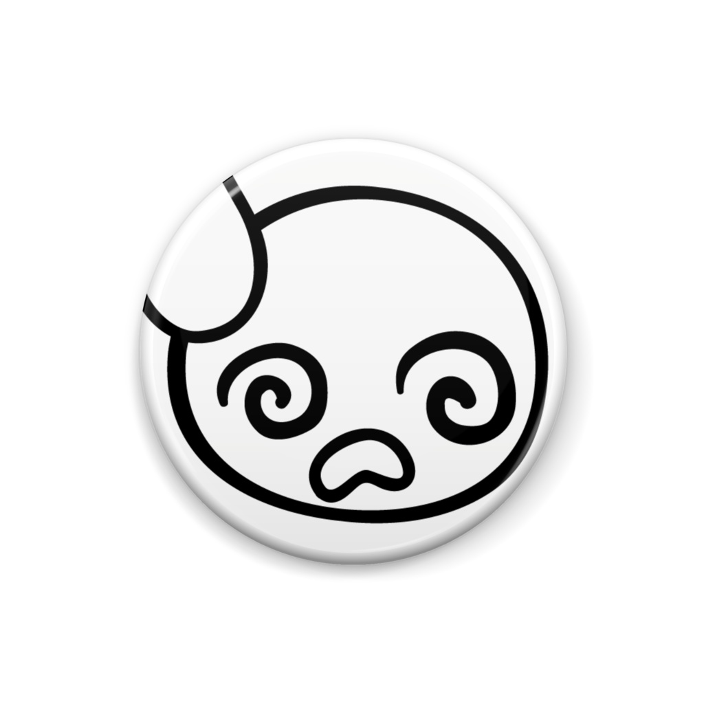 可愛いお顔の缶バッジ