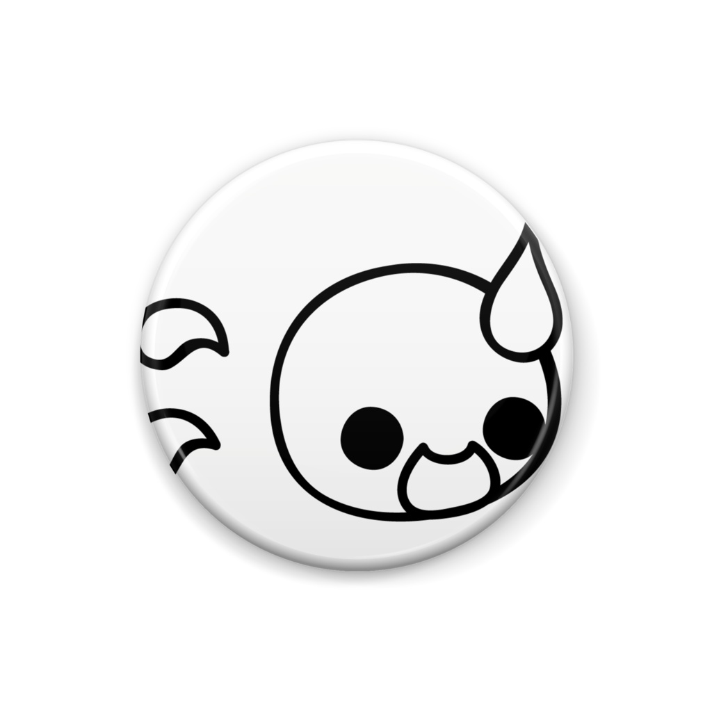 可愛いお顔の缶バッジ