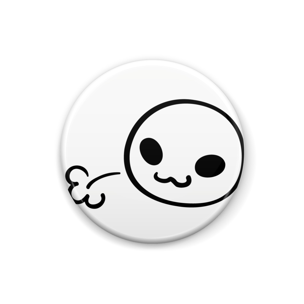 可愛いお顔の缶バッジ