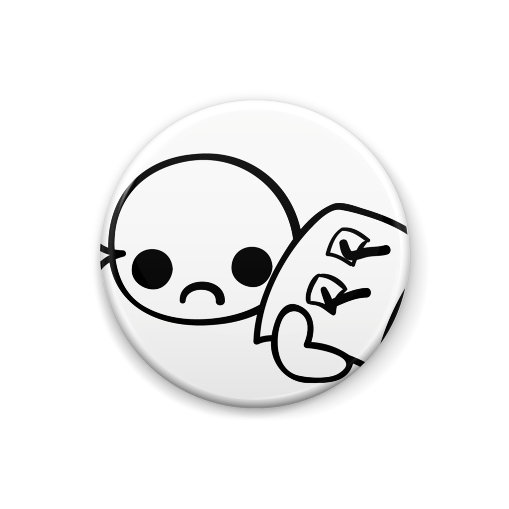 可愛いお顔の缶バッジ