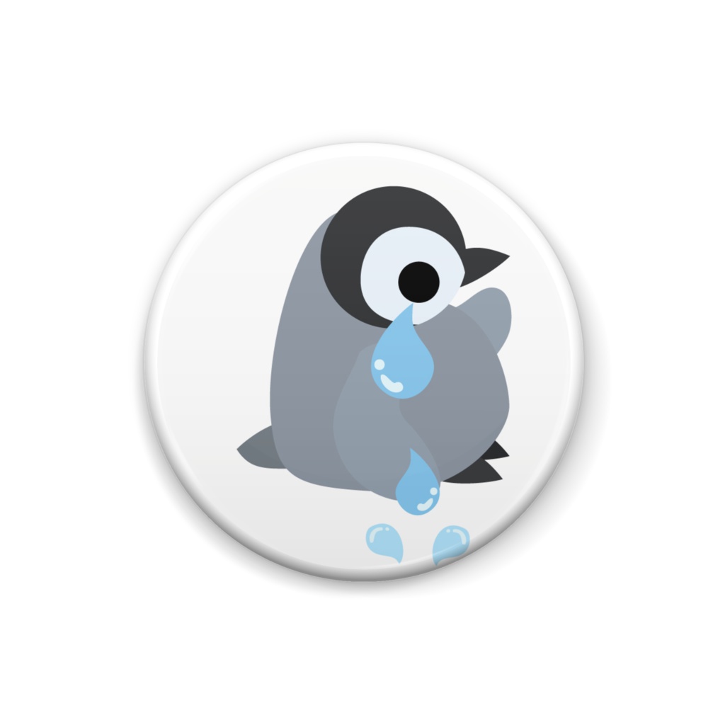 赤ちゃんペンギンの缶バッジ
