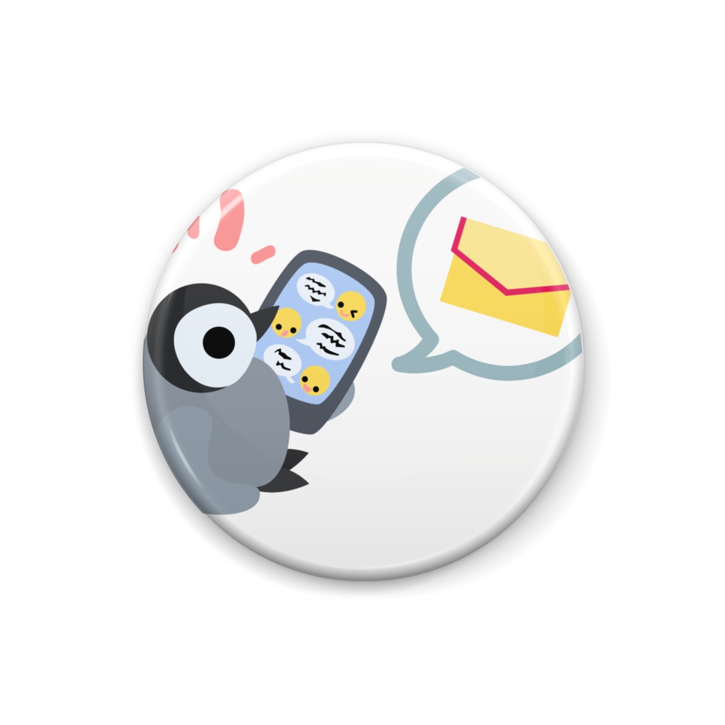 赤ちゃんペンギンの缶バッジ