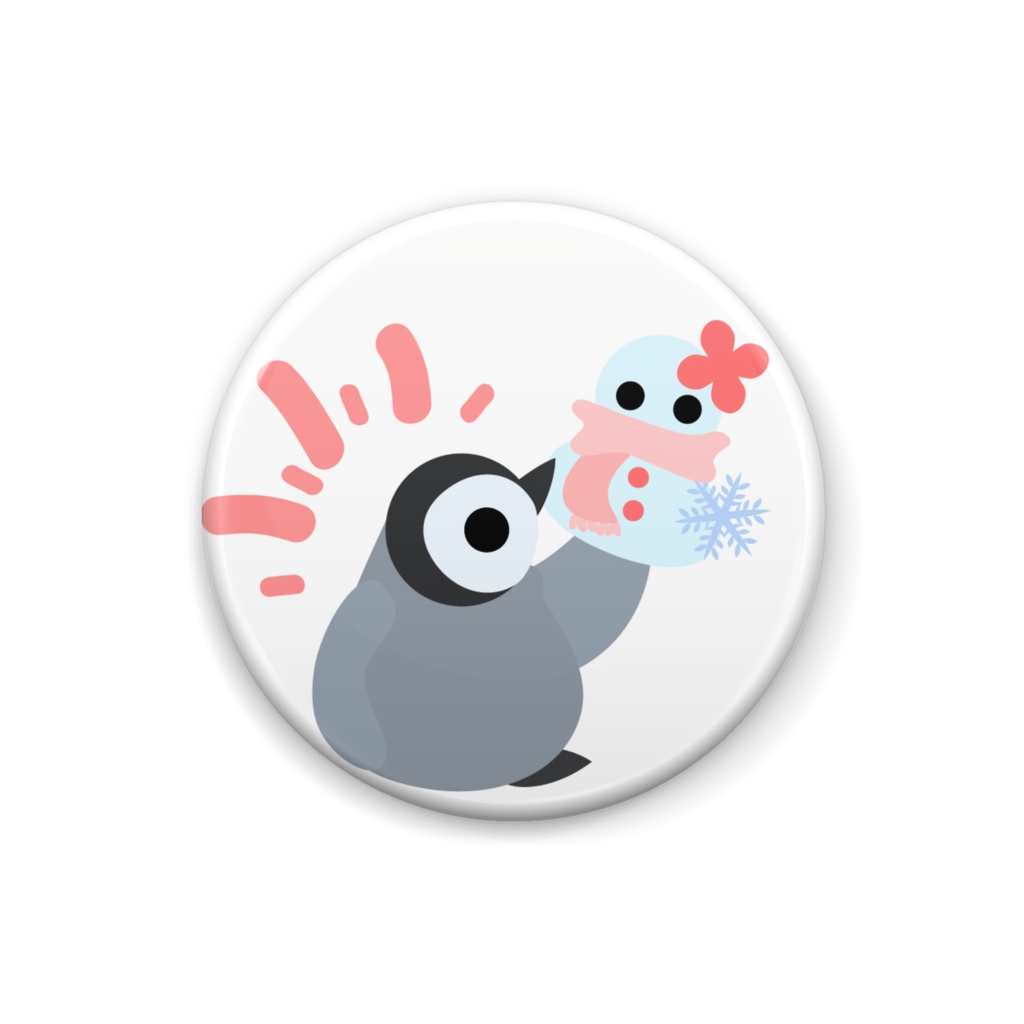 赤ちゃんペンギンの缶バッジ