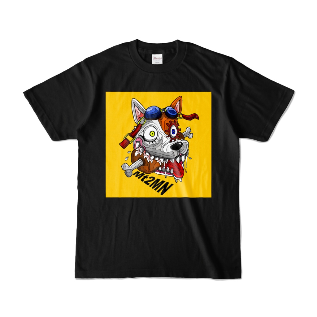ハンガードッくんイエロー Tシャツ(黒)