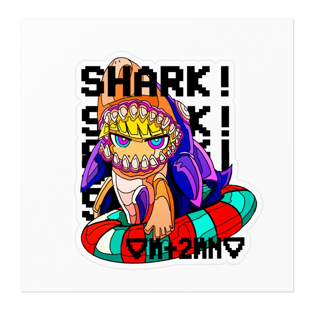 サメ子ちゃんステッカー