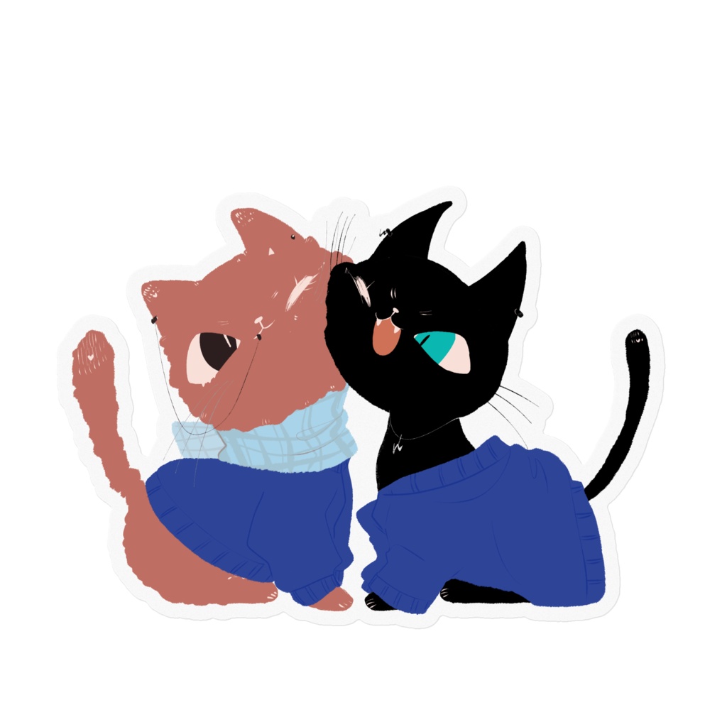 働かなそうなベギねこちステッカー