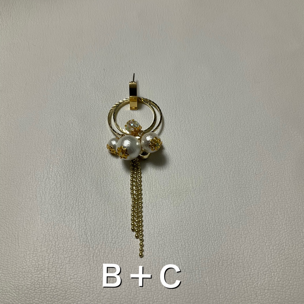 パール盛り カスタマイズイヤリング・ピアス