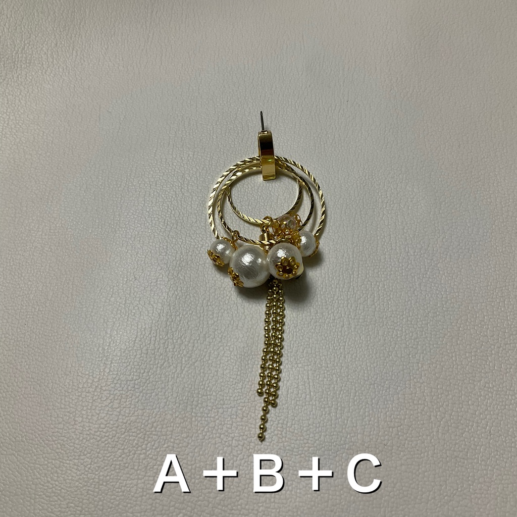 パール盛り カスタマイズイヤリング・ピアス