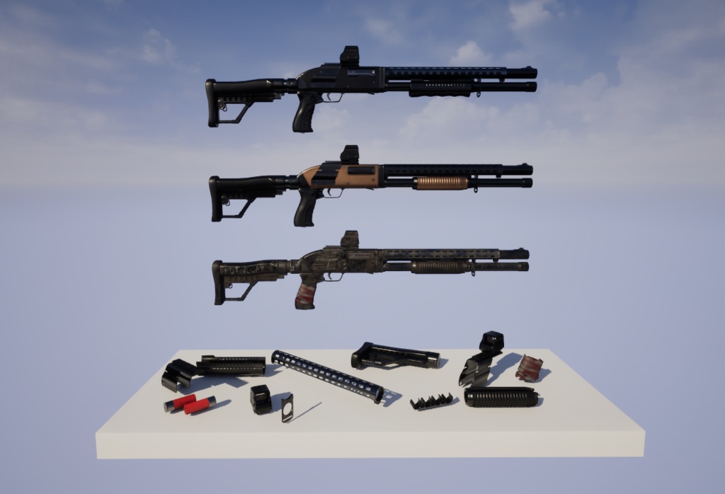 【3 Dモデル銃器】散弾銃モライ