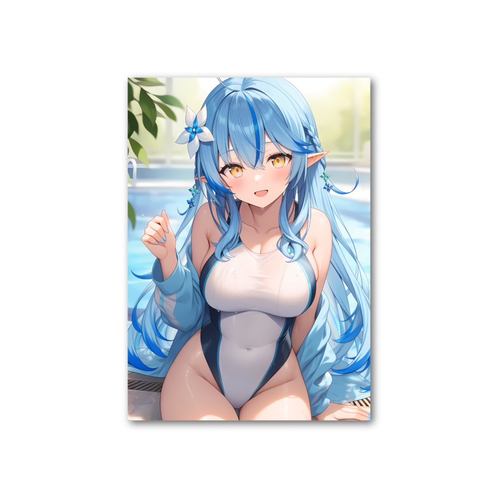 ホロライブ　雪花ラミィ　フォト風カード（非公式）