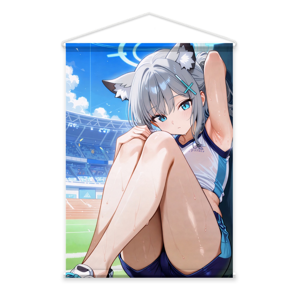 ブルーアーカイブ 砂狼シロコ タペストリー 非公式