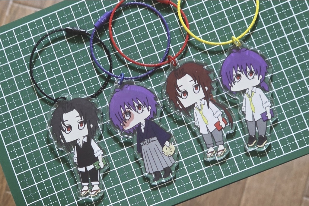 アクリルキーホルダー4種