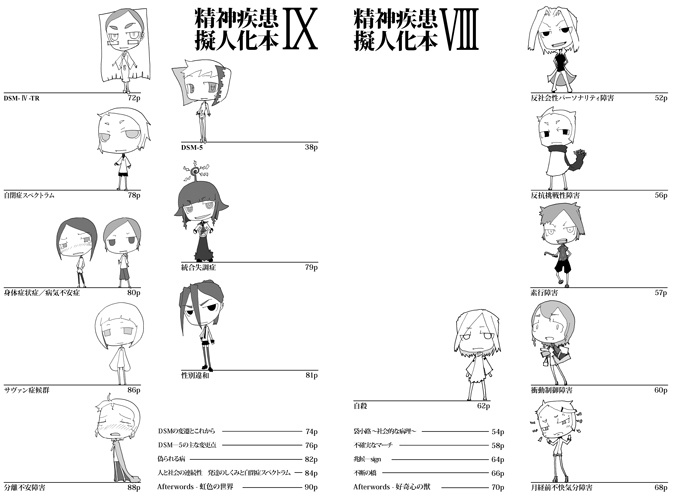 精神疾患擬人化本2012-2014