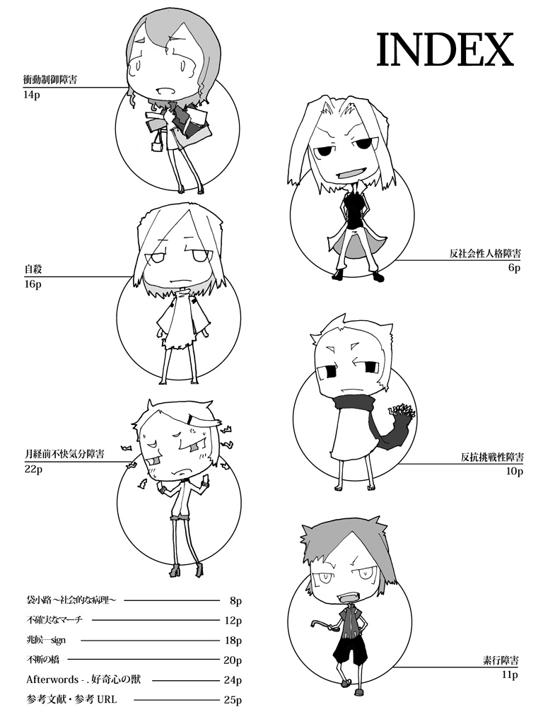 精神疾患擬人化本8