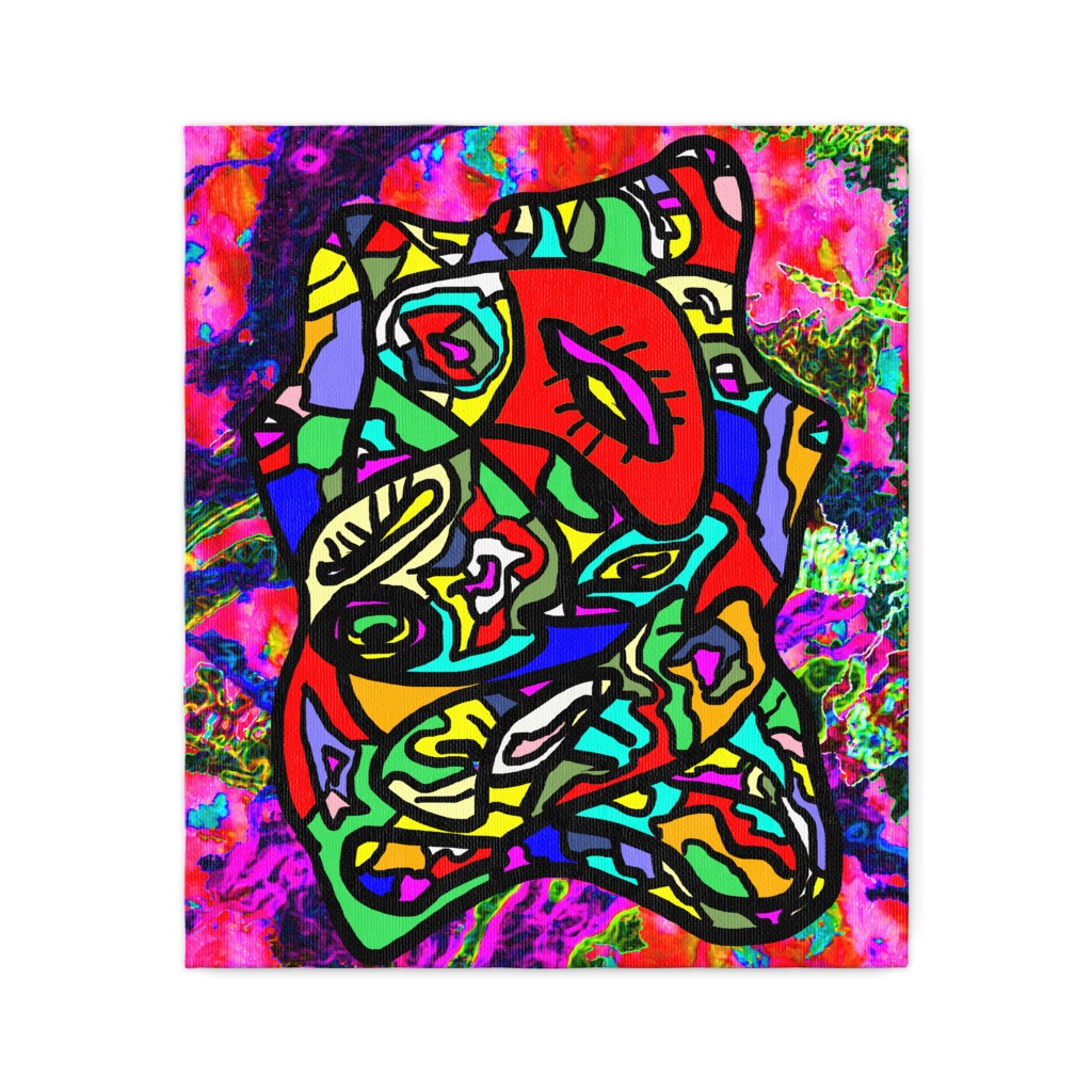 Nibodis Red   Canvas print (530×455mm)