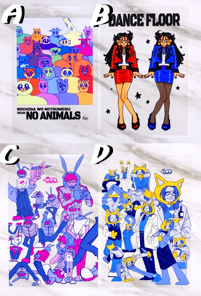 クリアポストカード 4種