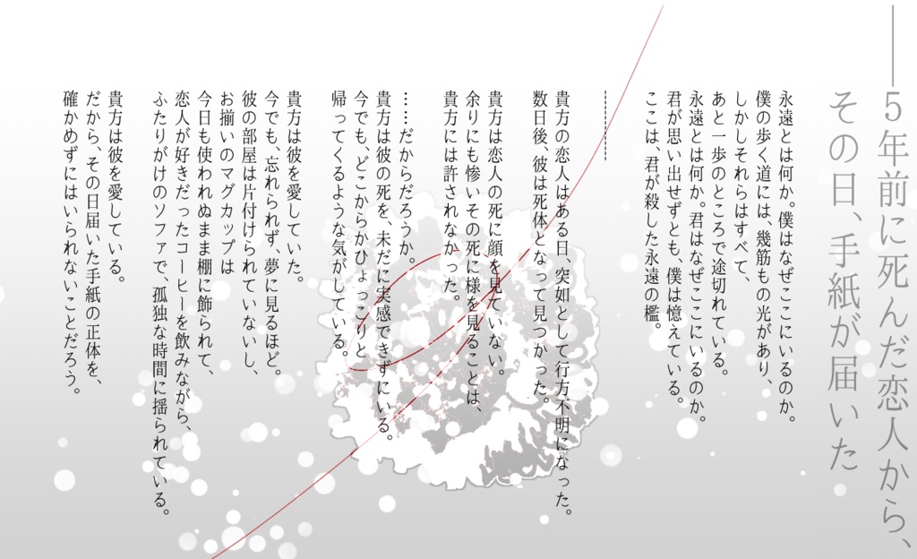 【CoCシナリオ】永遠は君が殺した