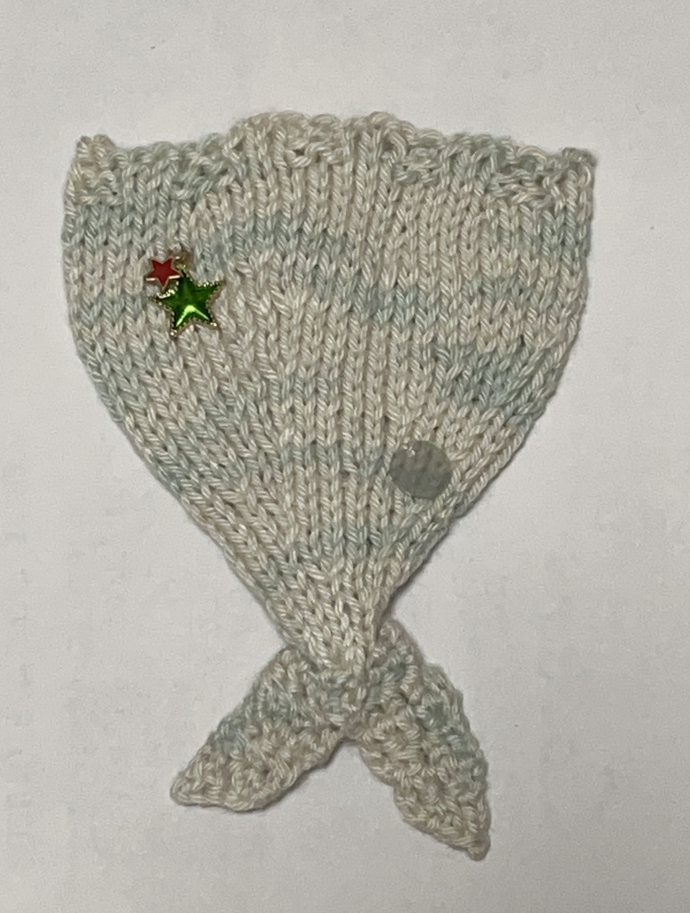 ころ・はわ用にんぎょ 水色 短め