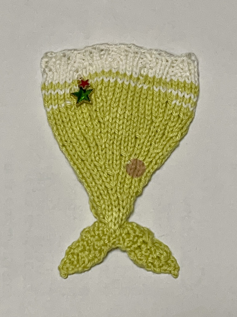 ころ・はわ用にんぎょ ライム白 短め