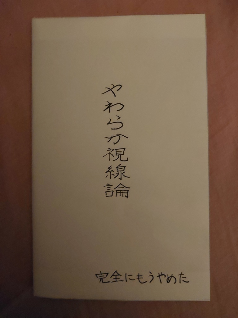 やわらか視線論(匿名配送・追跡あり)