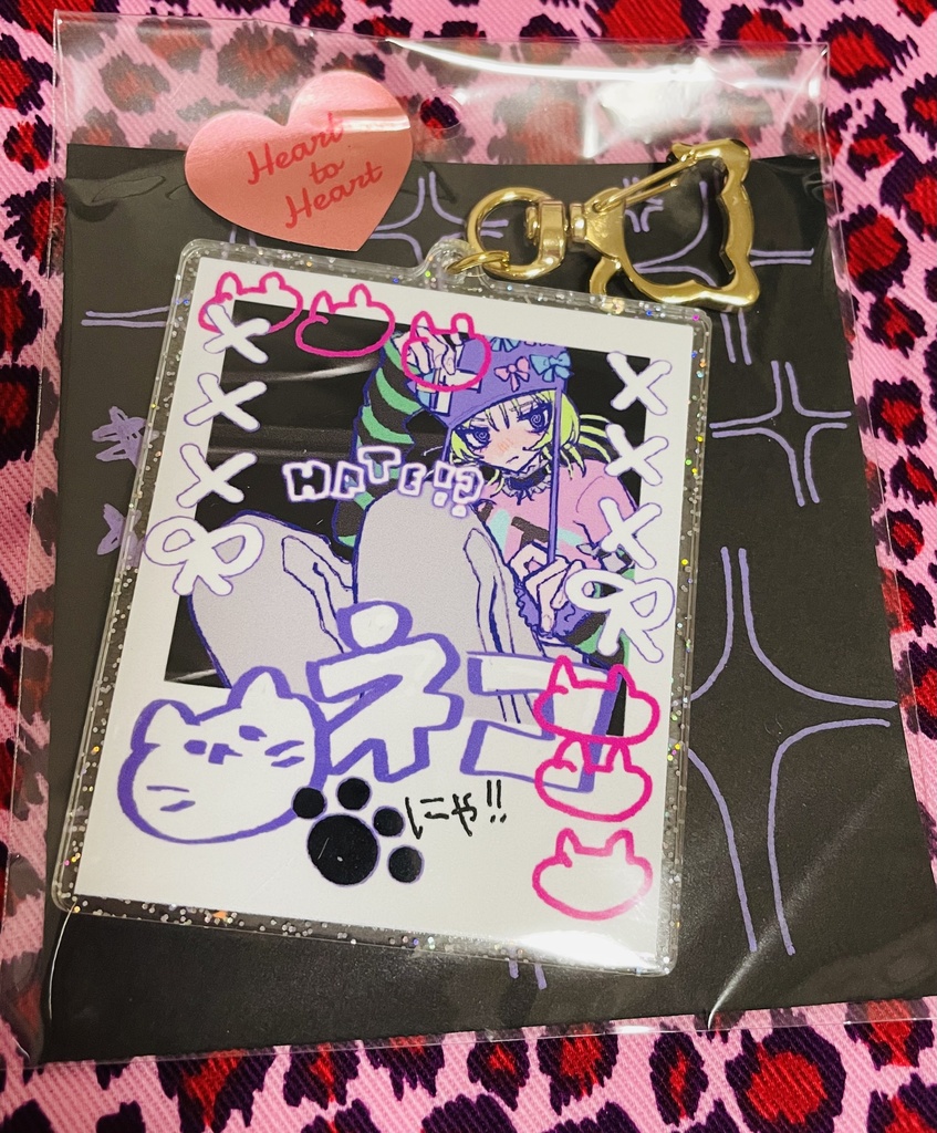 🐱チェキ風アクリルキーホルダー