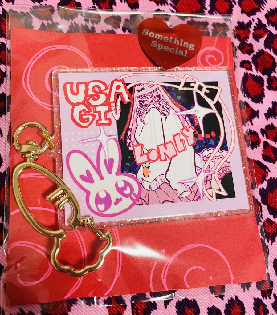🐰チェキ風アクリルキーホルダー